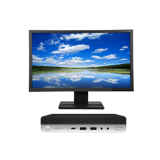 HP ProDesk 600 G3 Mini Desktop Bundled with 24